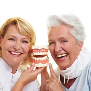 Older Woman and Dentist